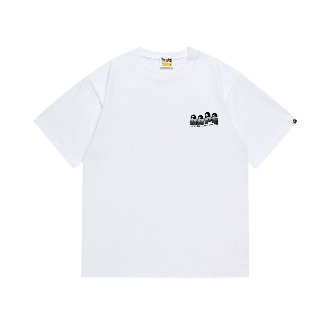 BAPE Ape Head Letter Graphic Short-Sleeve T-Shirt — front
