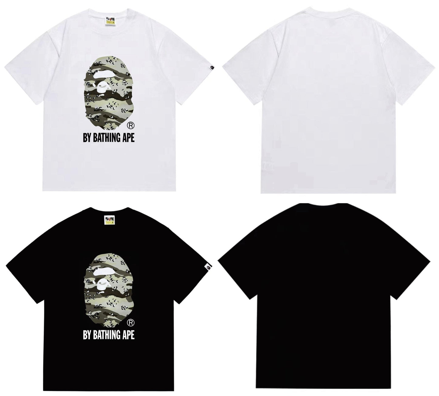 BAPE Olive Camo Ape Head Graphic T-Shirt — comparison
