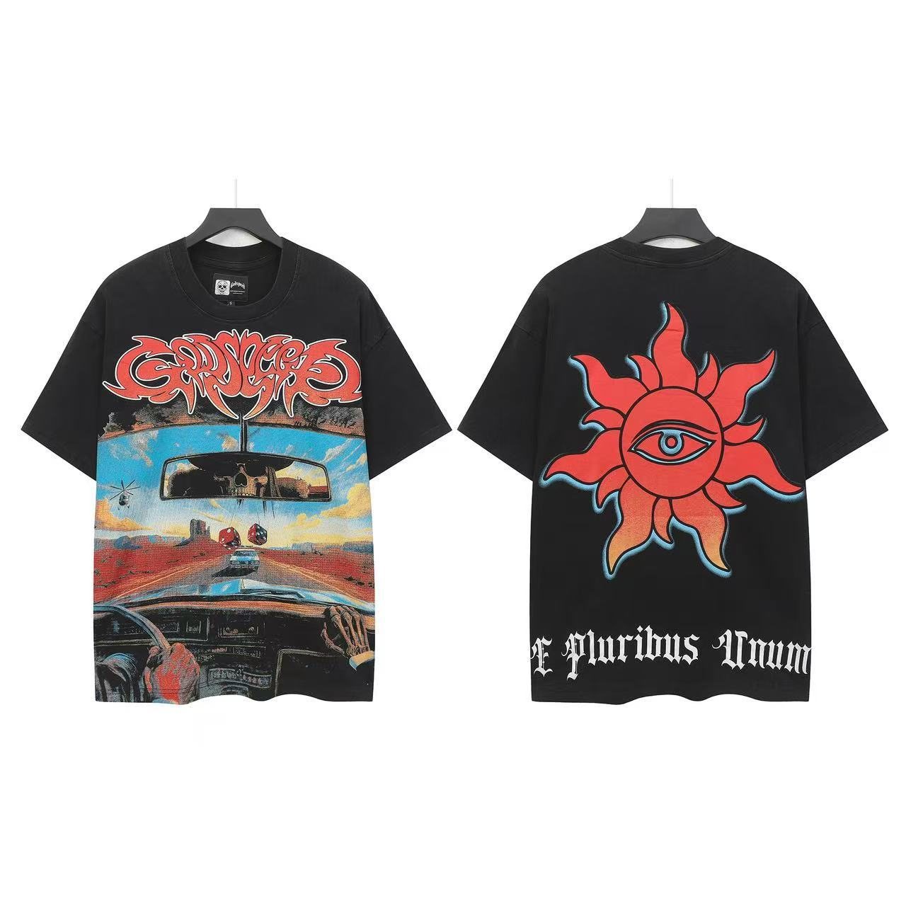 Godspeed Road Sun-Eye Graphic T-Shirt — front