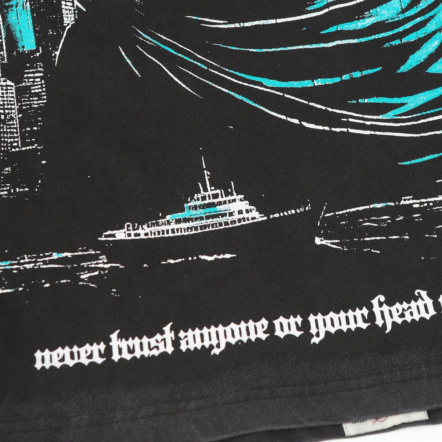 Godspeed Statue City Graphic T-Shirt — detail