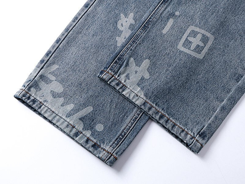 Ksubi Royalty Heroism Printed Straight-Leg Jeans — detail
