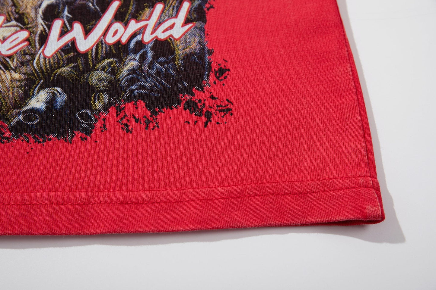MAJESTIK Western Horse Graphic T-Shirt — detail