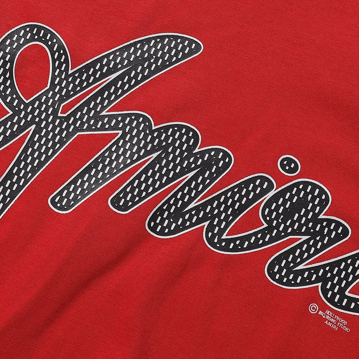 AMIRI Letter Graphic Short-Sleeve T-Shirt — fabric_closeup