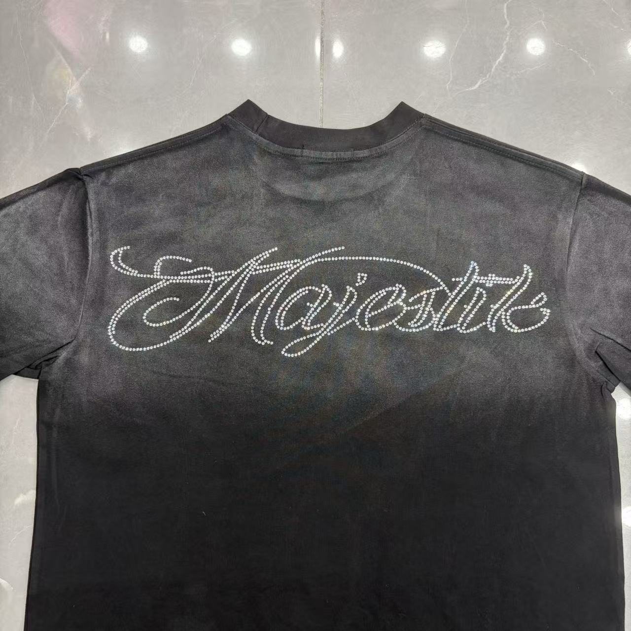 MAJESTIK Astronaut Horse Graphic T-Shirt — detail