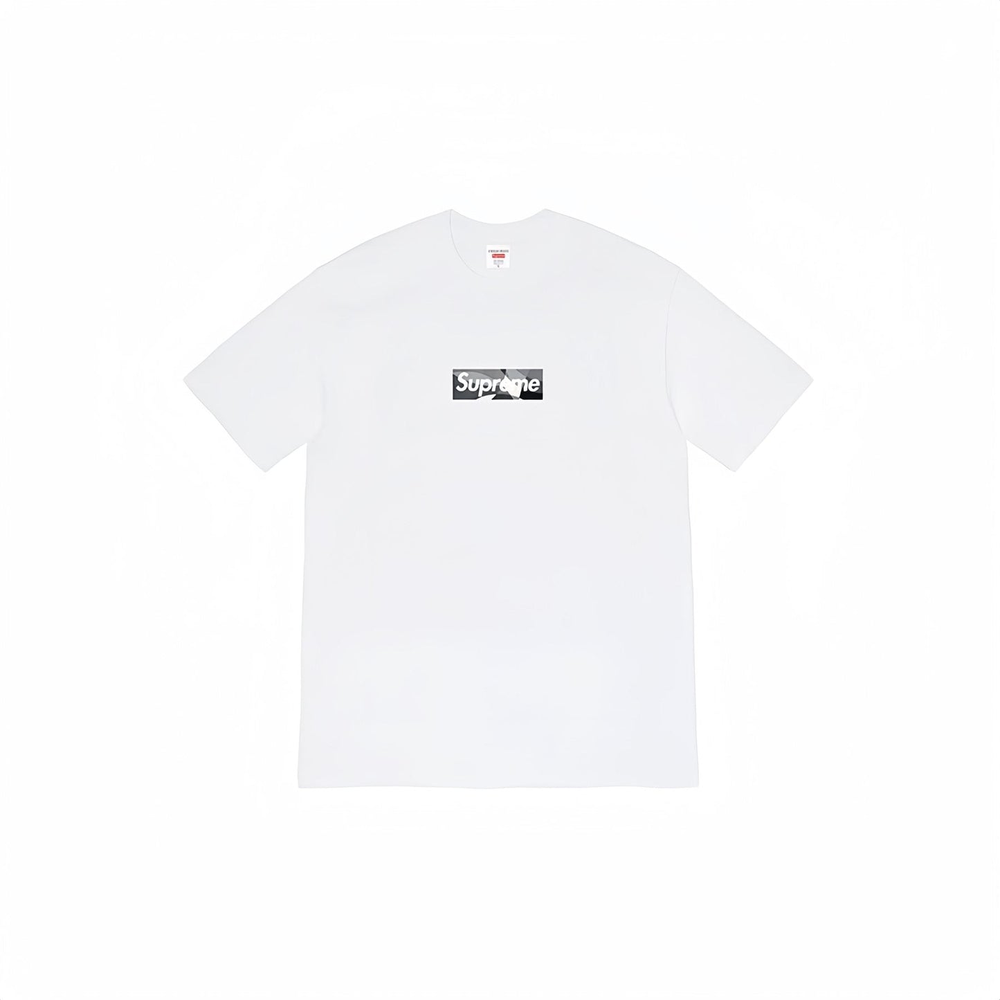 Supreme Black/Gray Box Logo Short-Sleeve T-Shirt — front