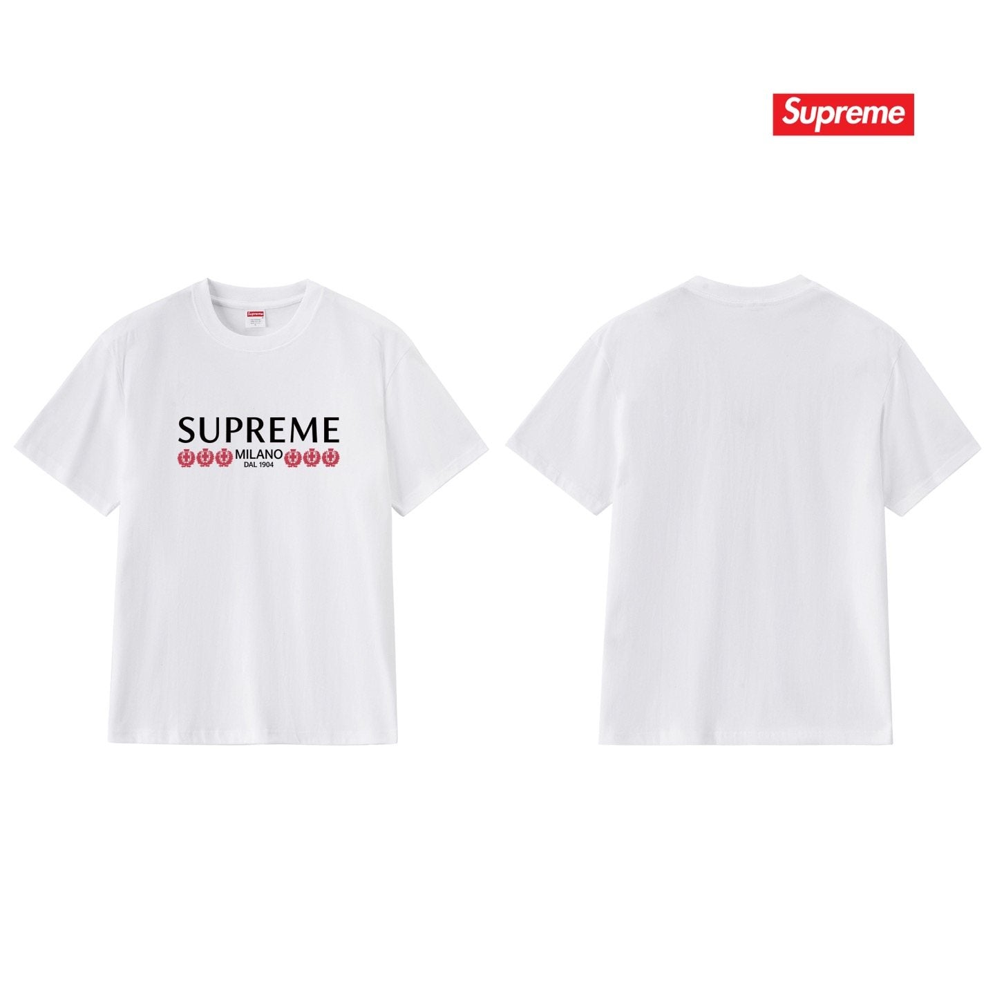 Supreme Milano DAL 1904 Graphic T-Shirt — comparison