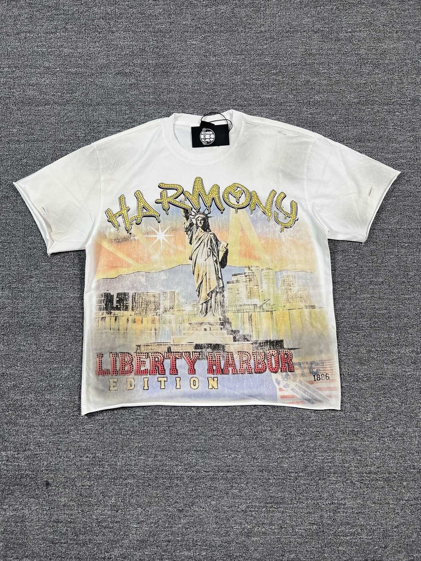 HARMONY New Age Liberty Harbor World Tour Graphic T-Shirt — front