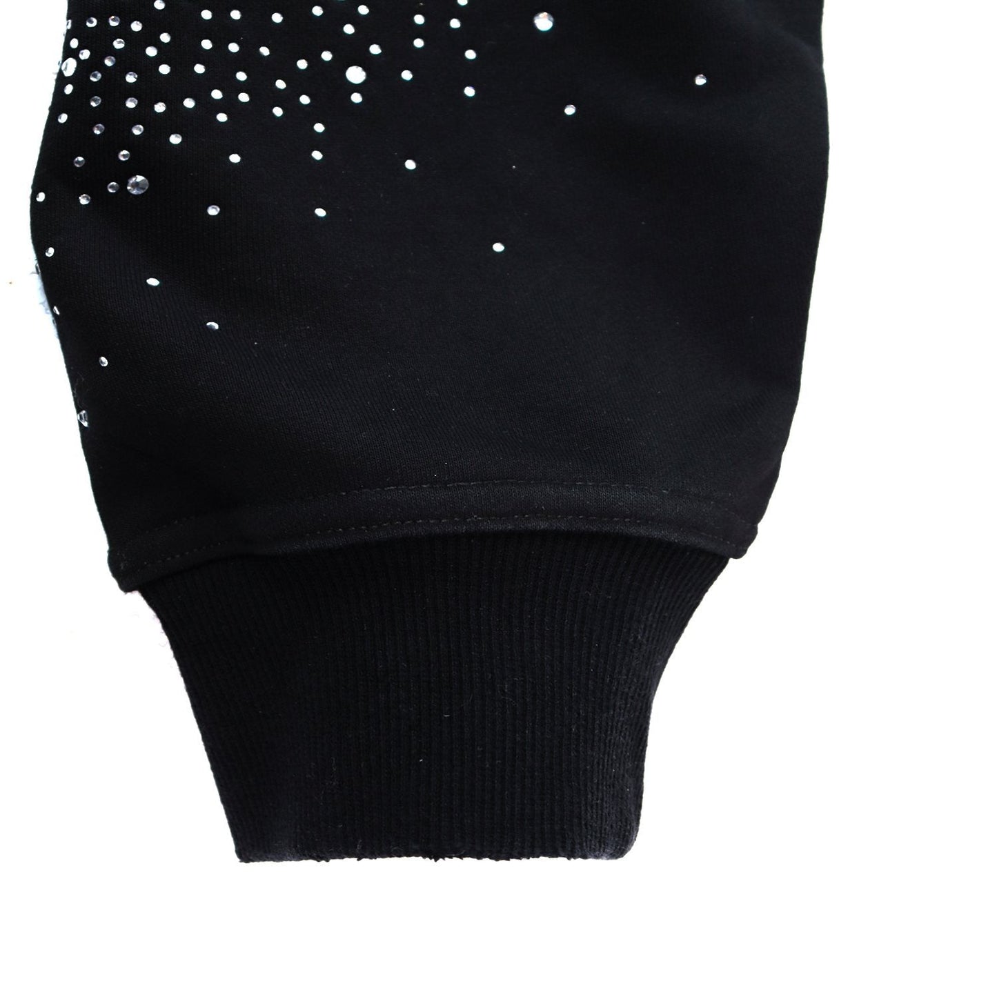 Valley Dreams Washed Rhinestone Zip Hoodie — fabric_closeup
