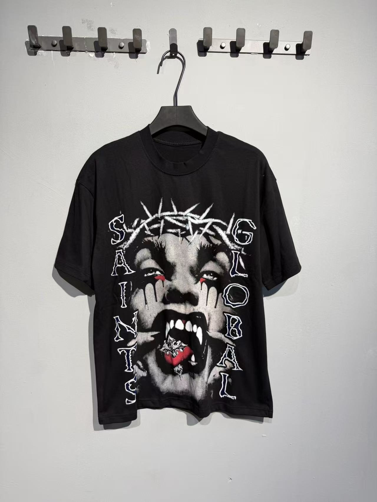 SAINT Vampire Face Graphic T-Shirt — front