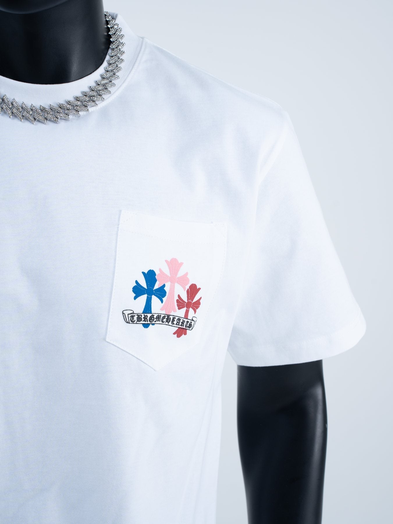Chrome Hearts Sanskrit Rainbow Cross Graphic T-Shirt — detail
