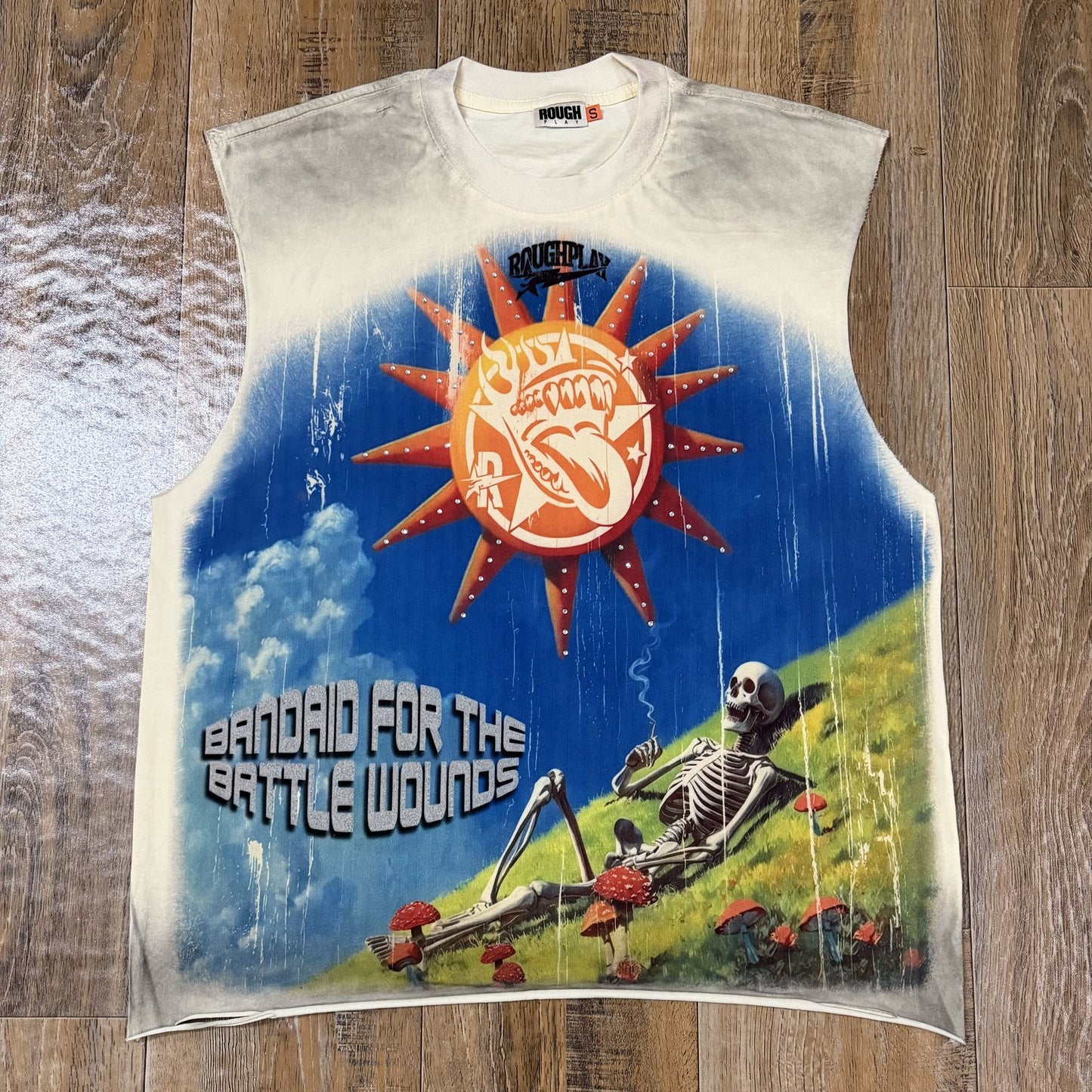 Rough Play Champion Graphic Sleeveless T-Shirt — front
