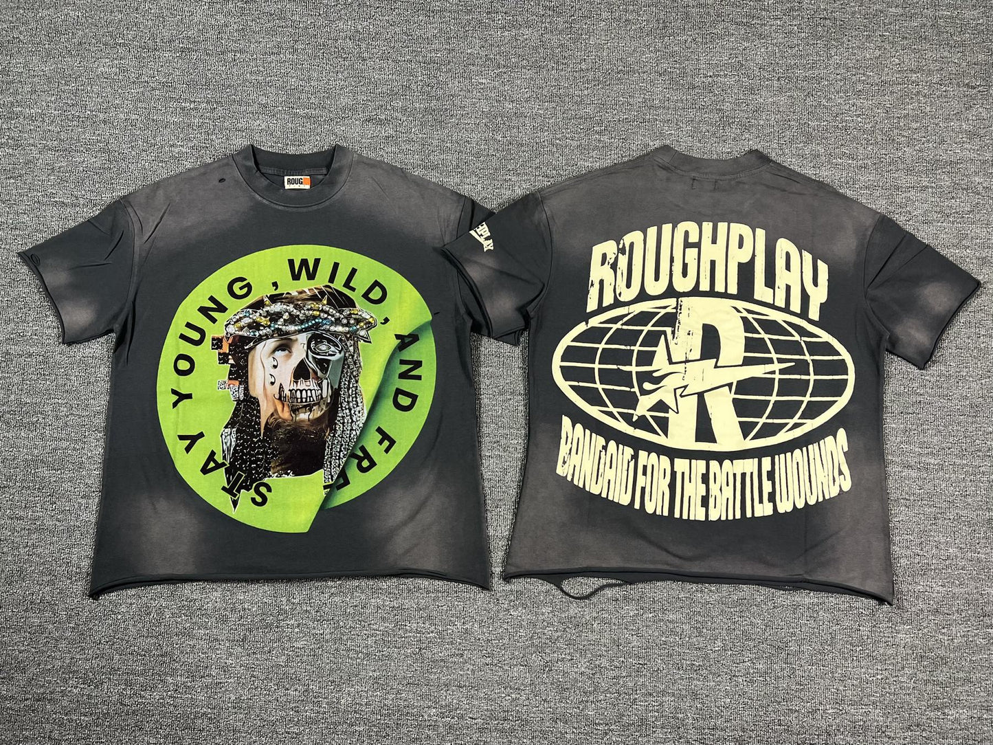 Rough Play Skull Graphic Short-Sleeve T-Shirt — comparison