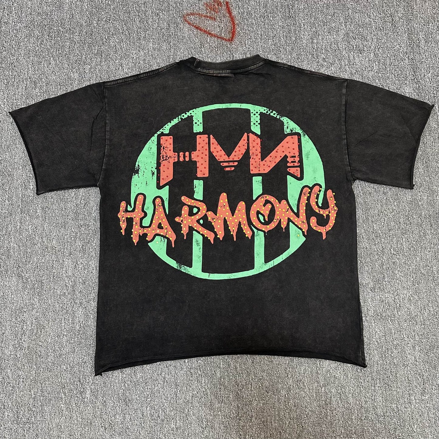 HARMONY HMA Circle Logo Black T-Shirt — hero