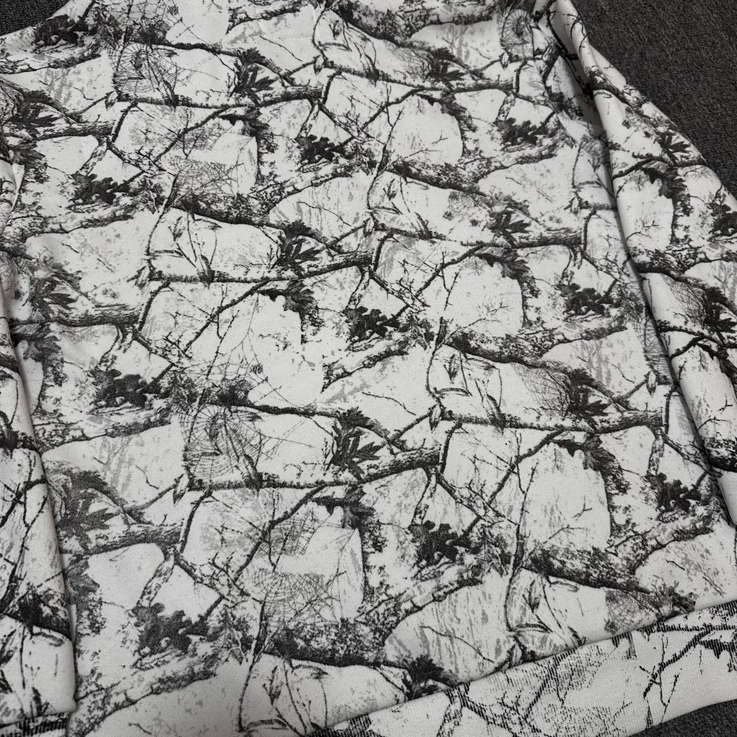 Sp5der Camo Spider Graphic Hoodie & Shorts Set — fabric_closeup