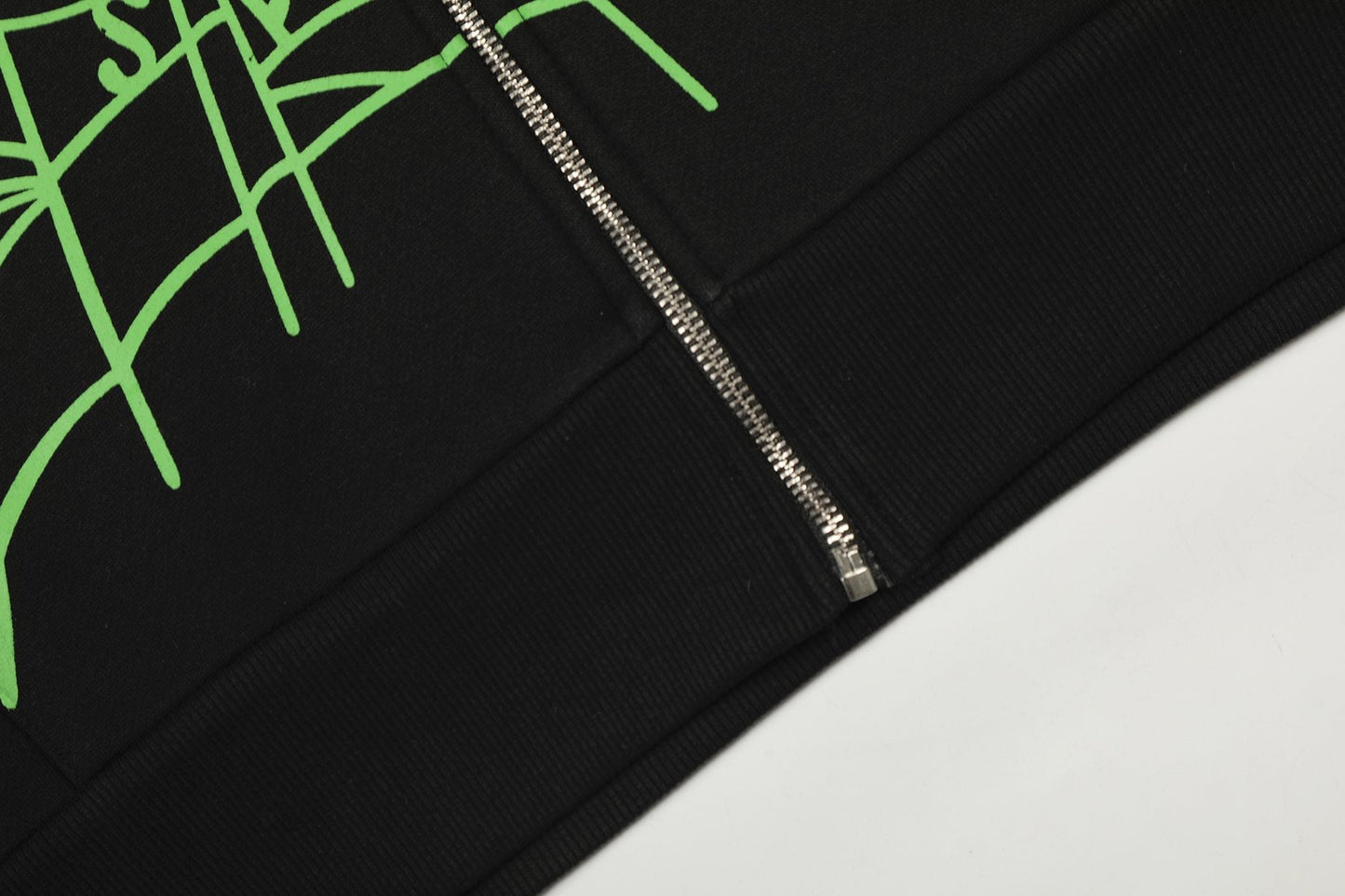 Sp5der Spider-Web Zip Hoodie — detail