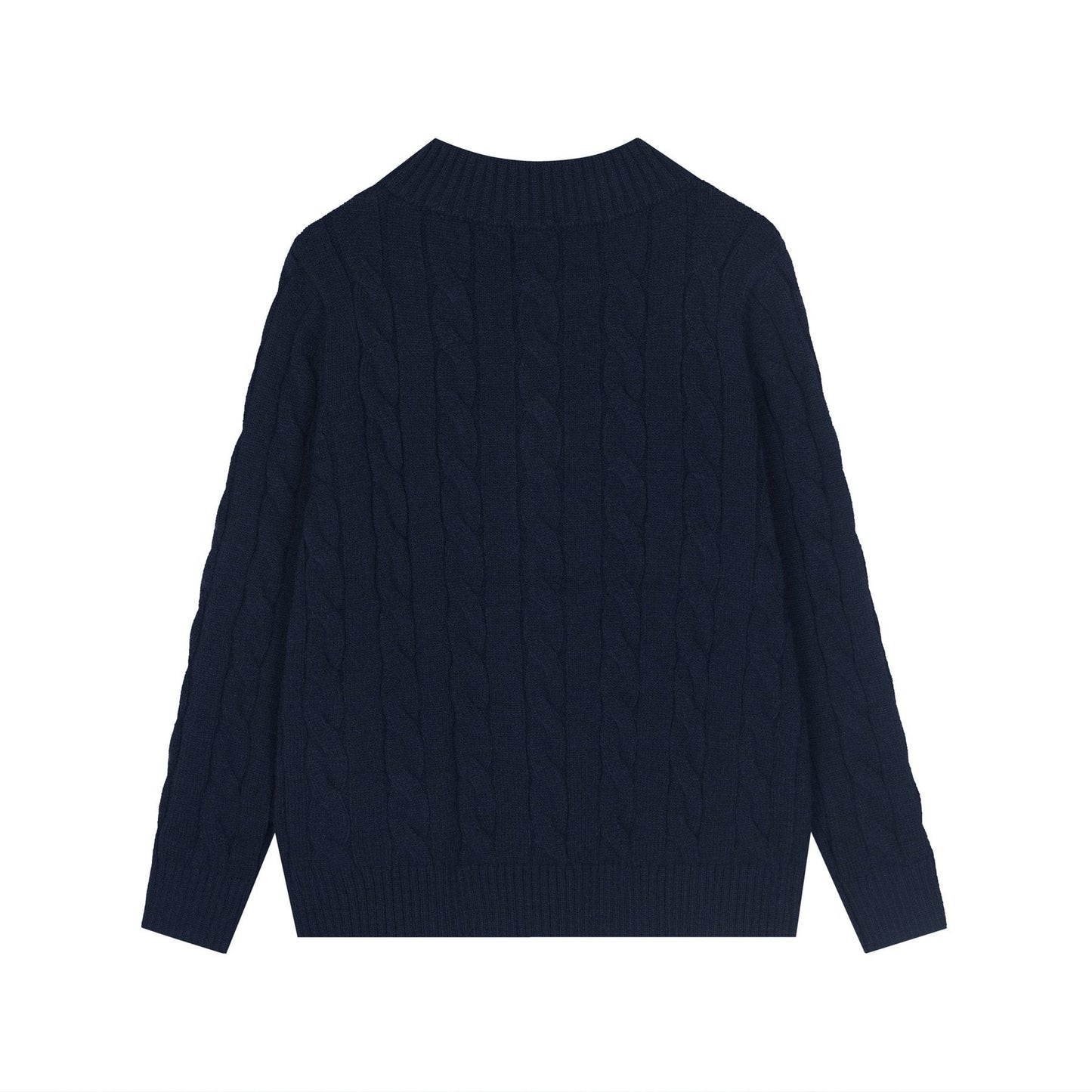 Test2-Ralph Lauren Full-Zip Cable-Knit Sweater — back