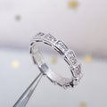 Bvlgari Serpenti Ring Silver Cubic Zirconia Paved 3MM