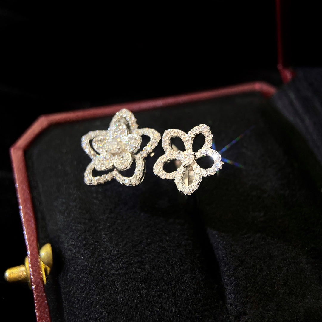 Graff Wild Flower Double Silver Cubic Zirconia Ring
