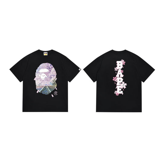 BAPE Ape Head Cherry Blossom Graphic T-Shirt — hero