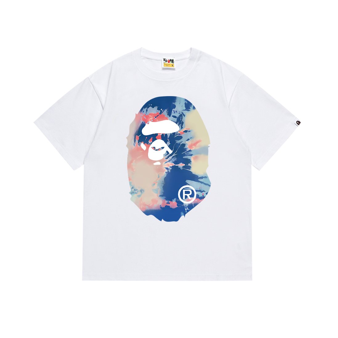 BAPE Ape Head Tie-Dye Graphic T-Shirt — front