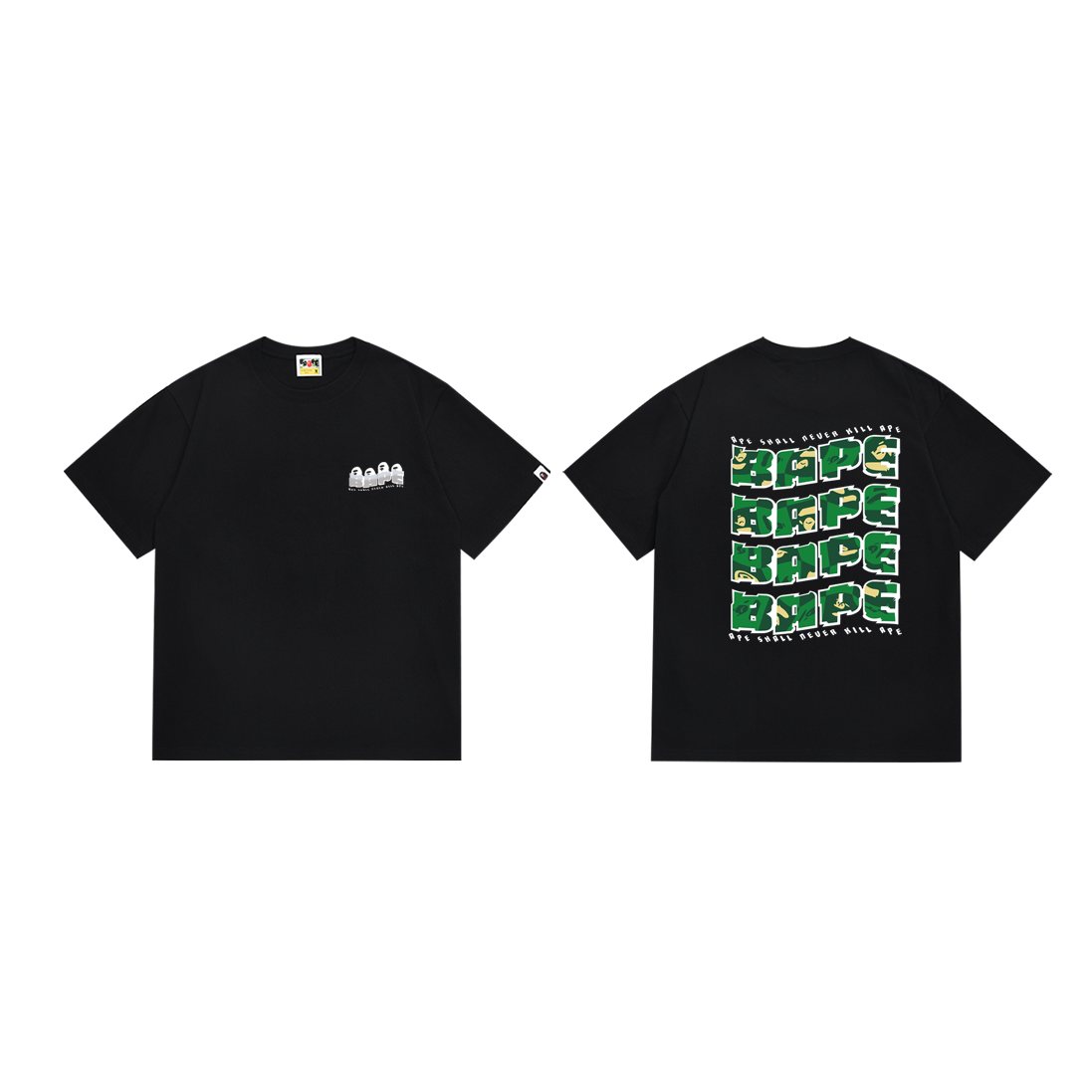 BAPE Ape Head Letter Graphic Short-Sleeve T-Shirt — hero