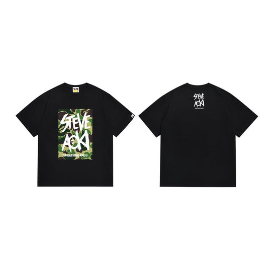 BAPE Steve Aoki Camo Graphic T-Shirt — hero