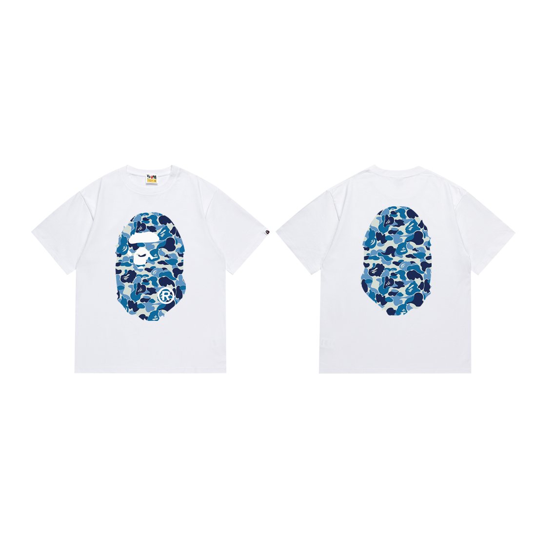 BAPE Camouflage Ape-Head Graphic Short-Sleeve T-Shirt — comparison