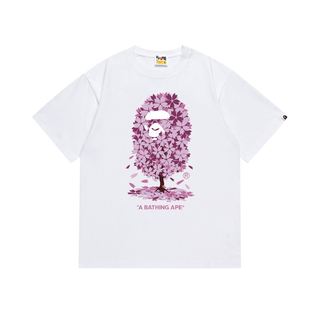 BAPE Pink Graphic Short-Sleeve T-Shirt — front