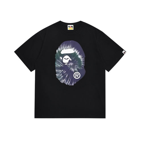 BAPE Tie-Dye Front and Back Graphic Short-Sleeve T-Shirt — front