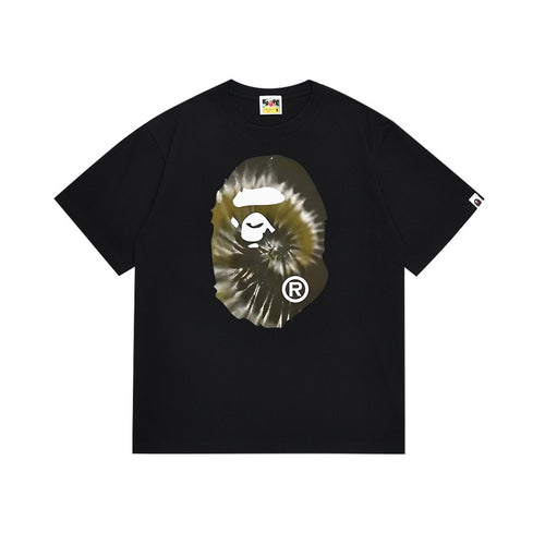 BAPE Tie-Dye Ape-Head Graphic T-Shirt — front