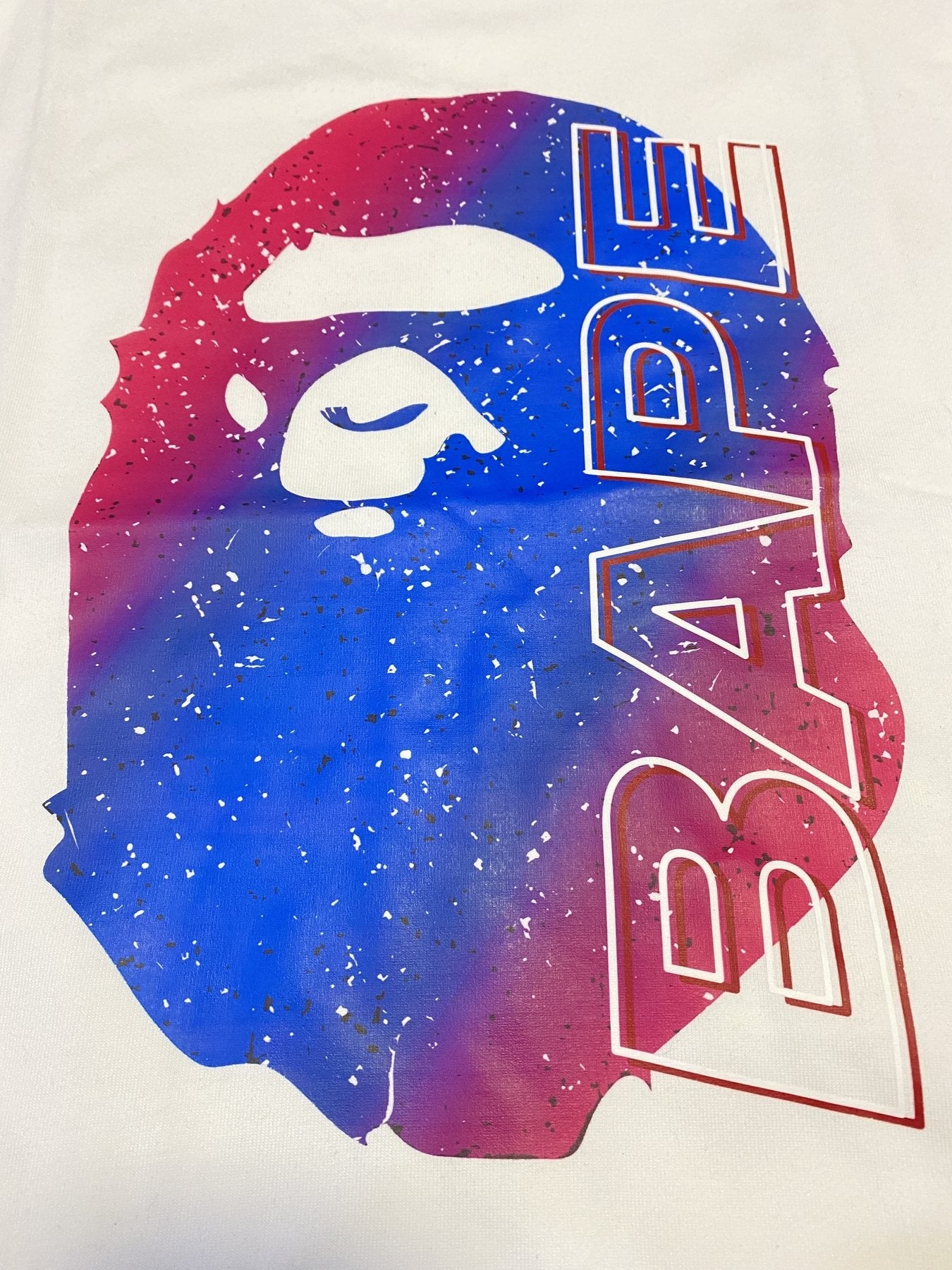 BAPE Gradient Ape Head Graphic T-Shirt — detail