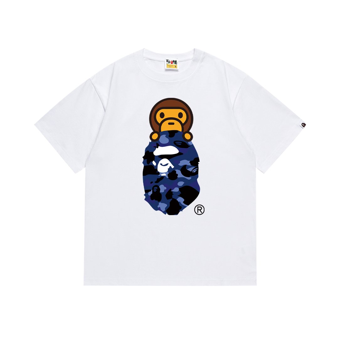 BAPE Camo Ape-Head Graphic T-Shirt — front