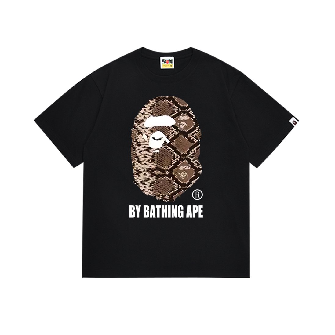 BAPE Snake-Camo Ape Head Graphic T-Shirt — front