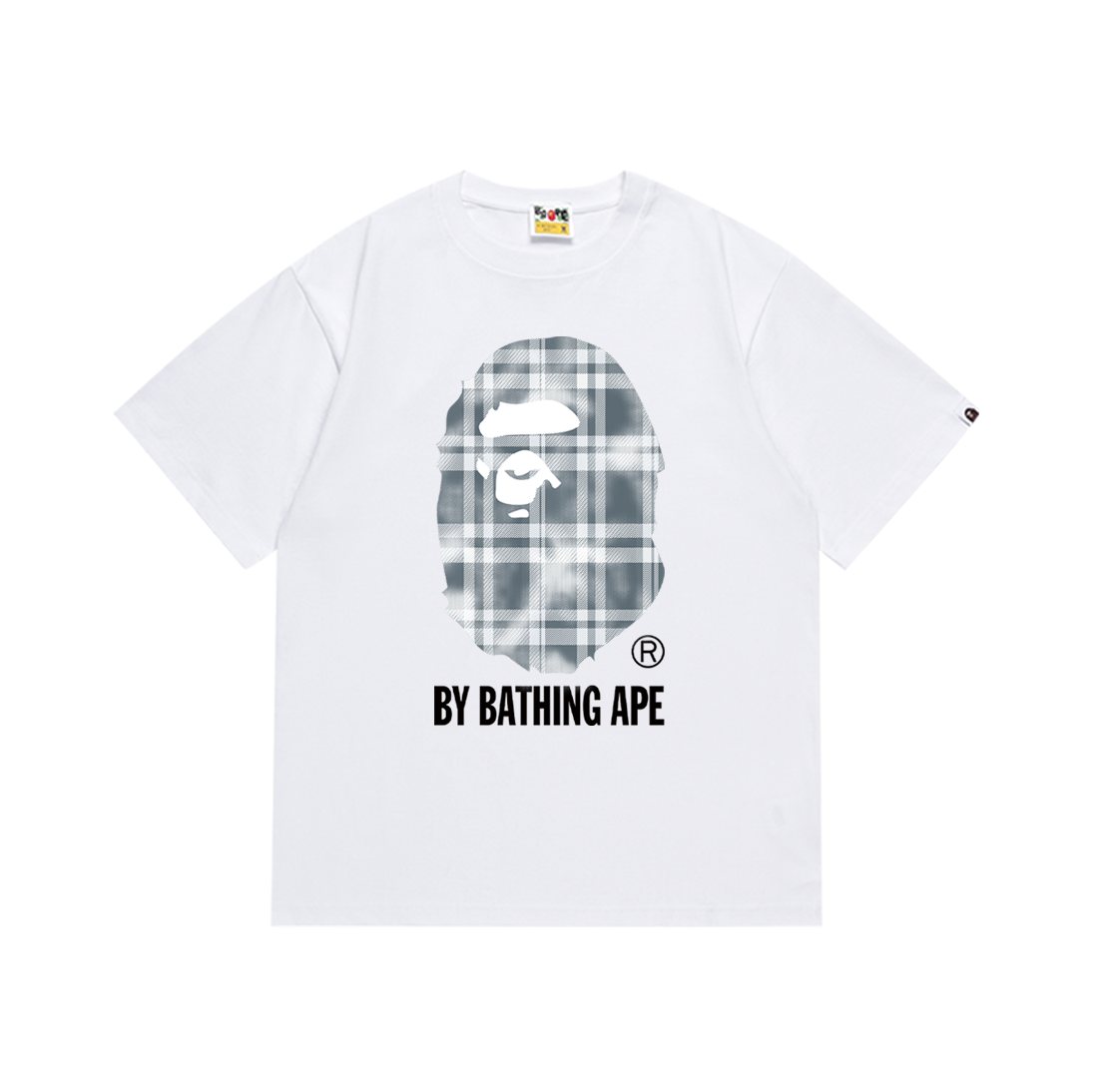BAPE Plaid Graphic Short-Sleeve T-Shirt — front