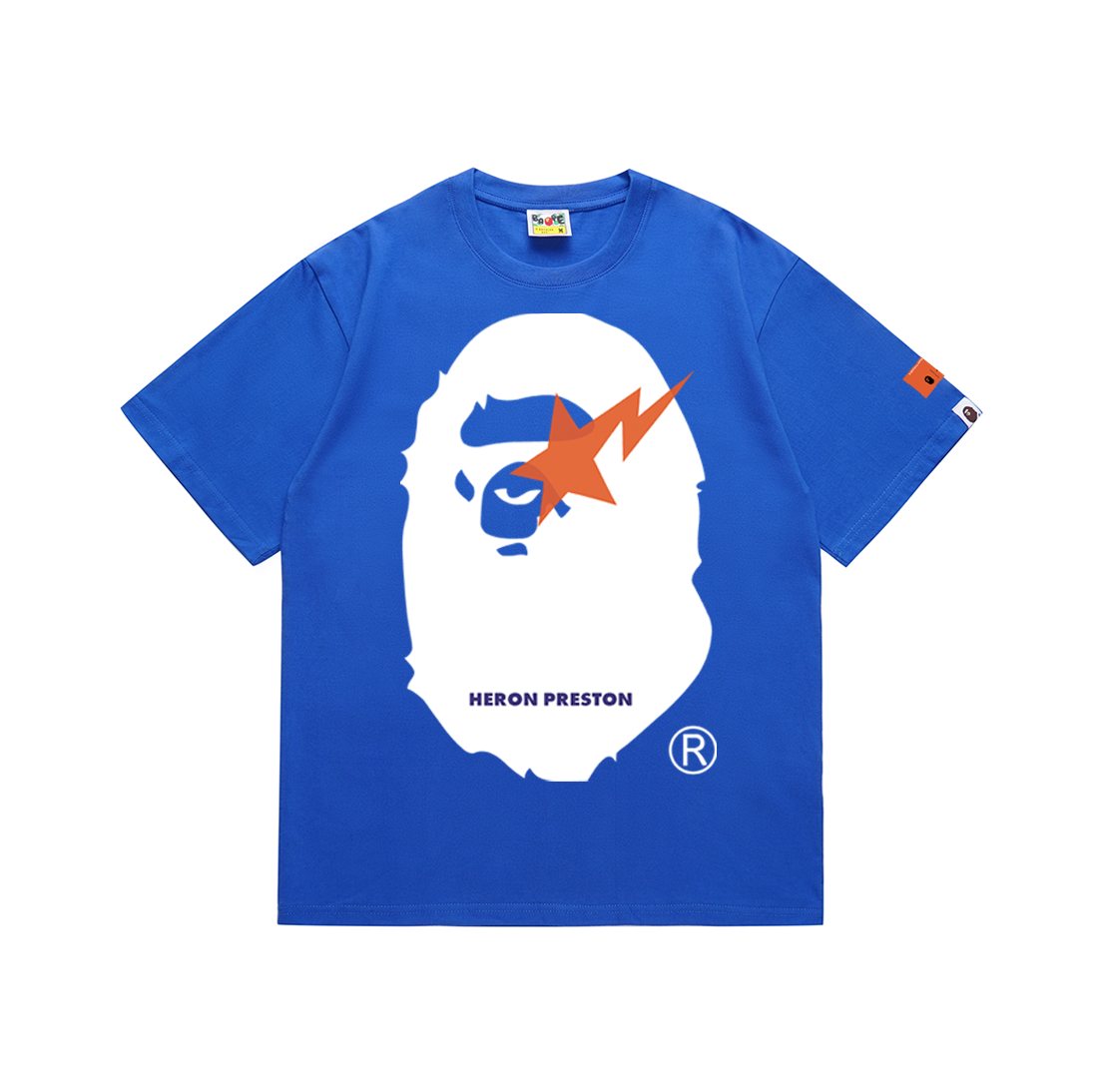 BAPE Ape Face Lightning Graphic T-Shirt — hero