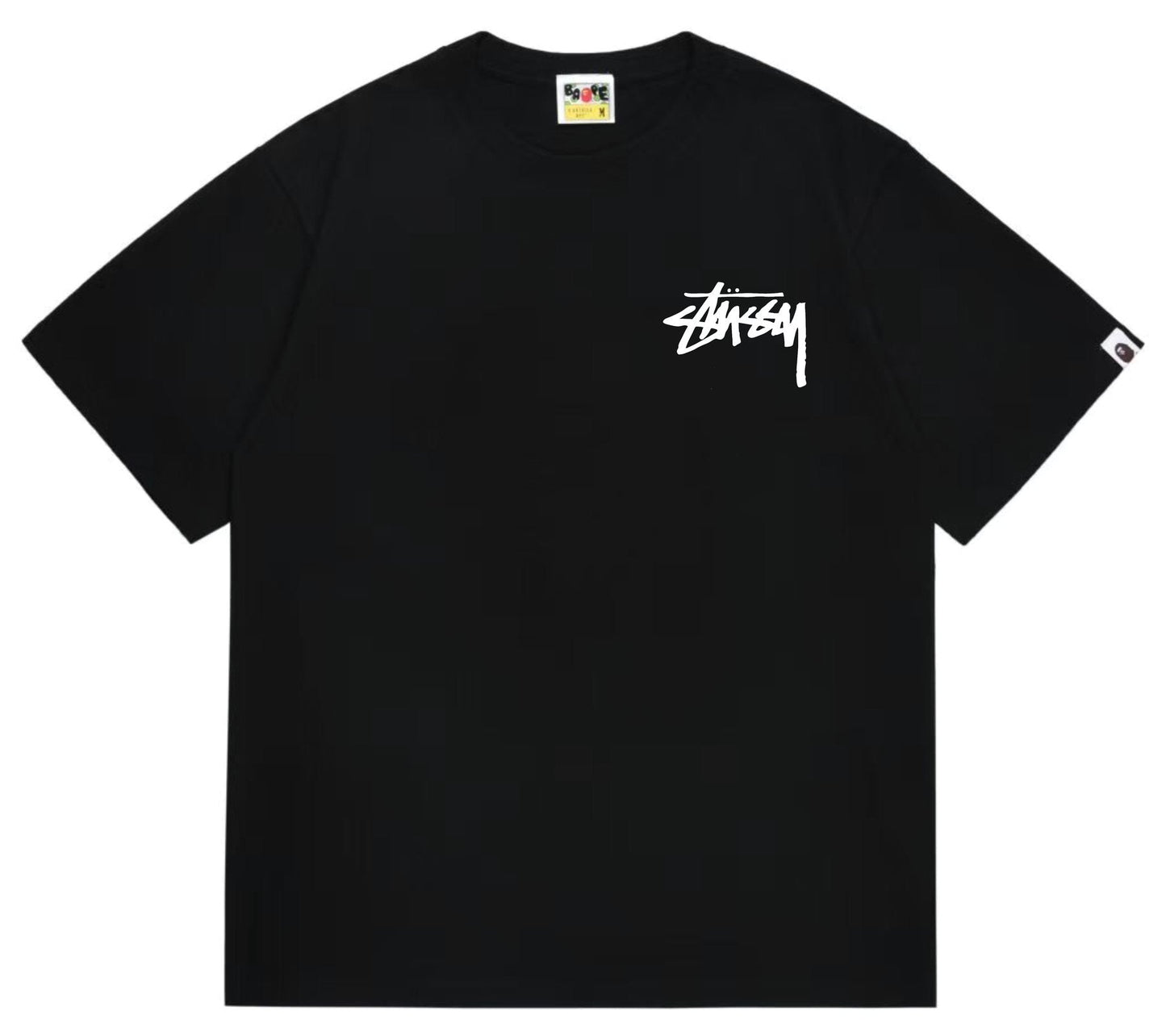 BAPE Stussy-Style Ape Graphic T-Shirt — front