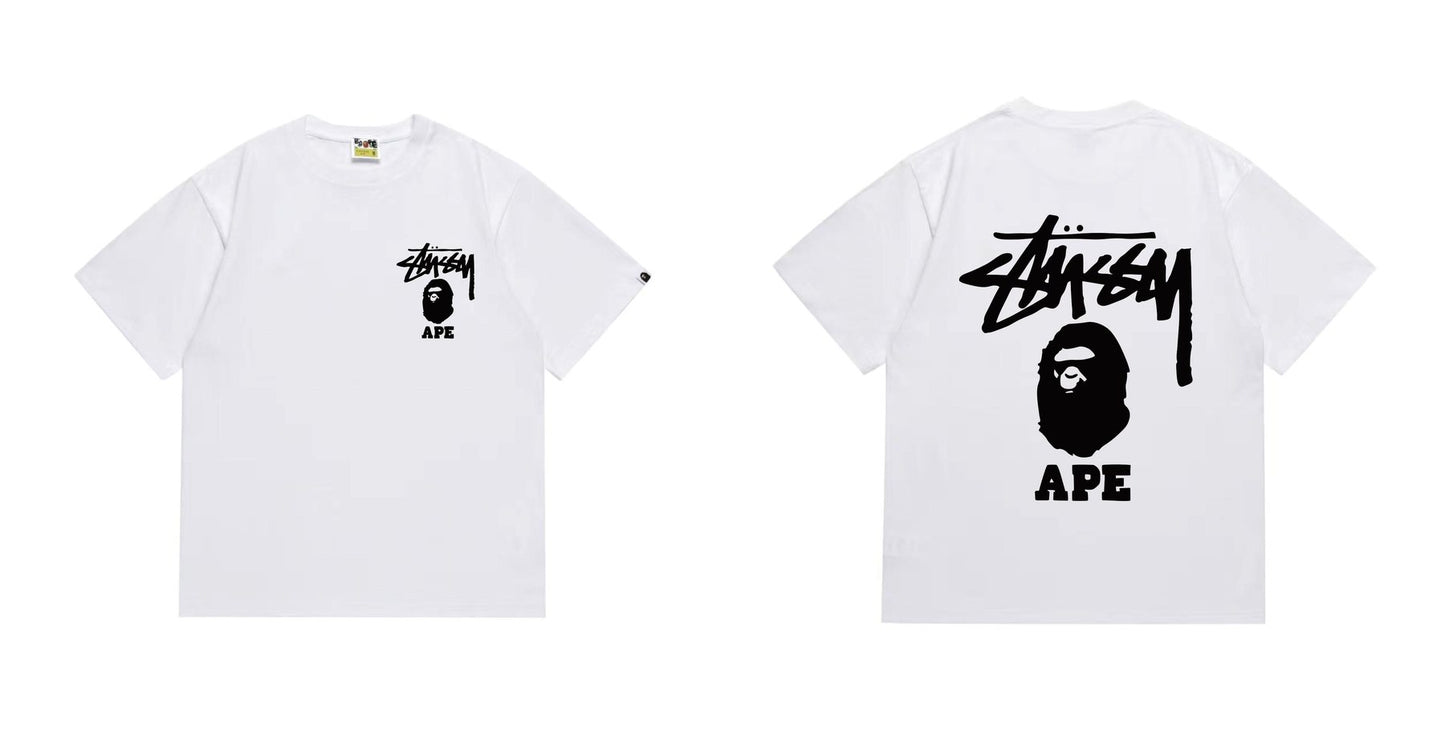BAPE Stussy Graphic Short-Sleeve T-Shirt — comparison