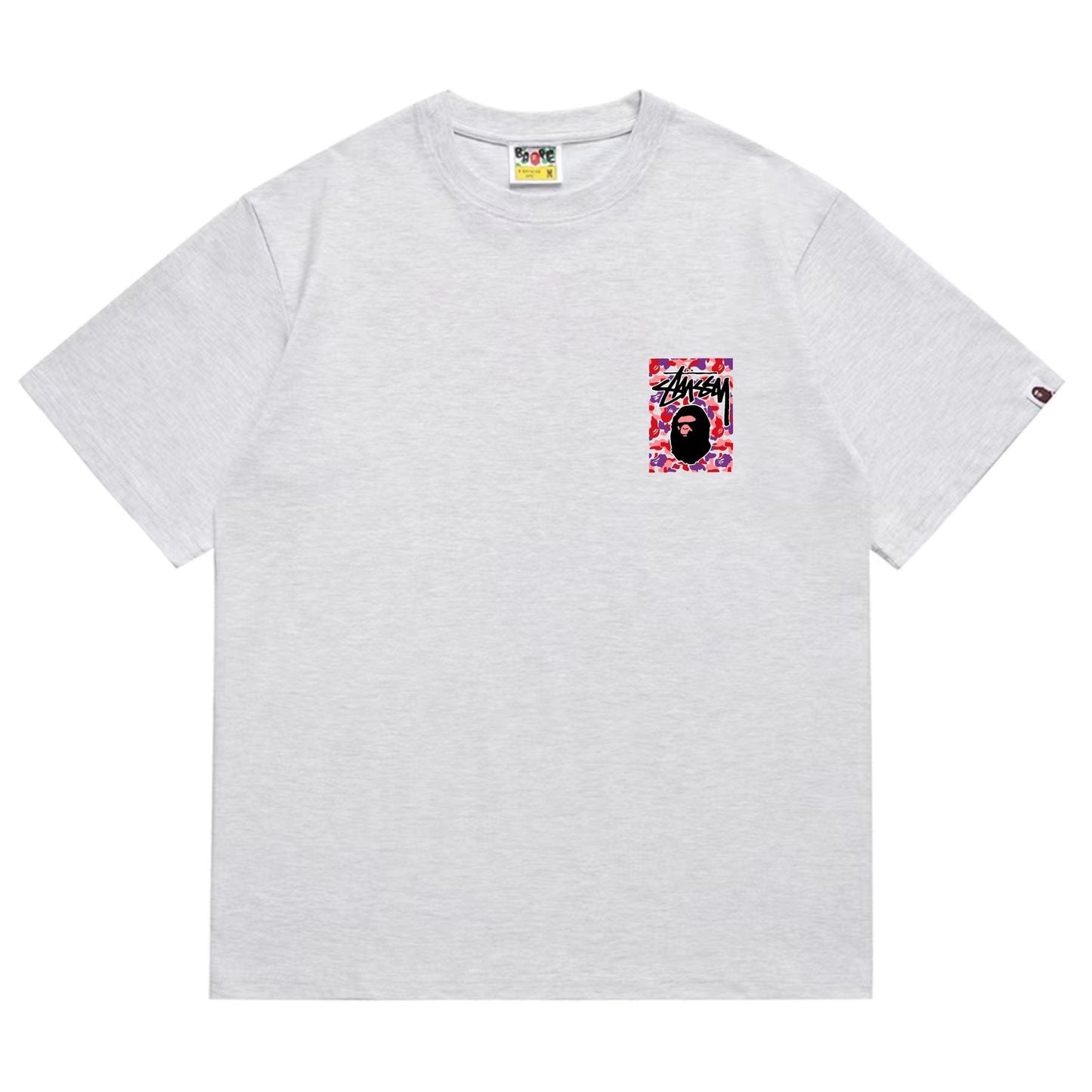 BAPE Warm Camo Black Ape Graphic T-Shirt — front