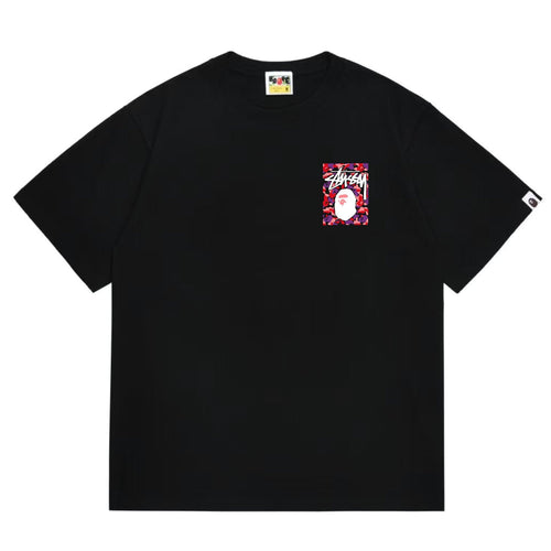BAPE Warm Camo Ape Graphic Short-Sleeve T-Shirt — front