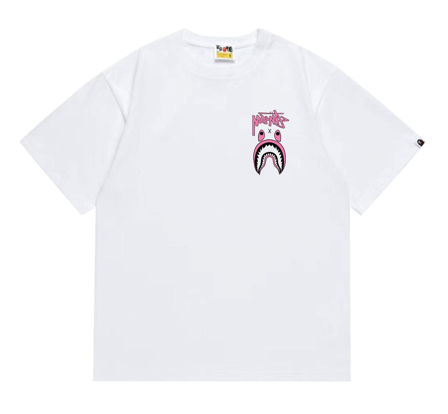BAPE Contrast Shark Wordmark Graphic T-Shirt — front