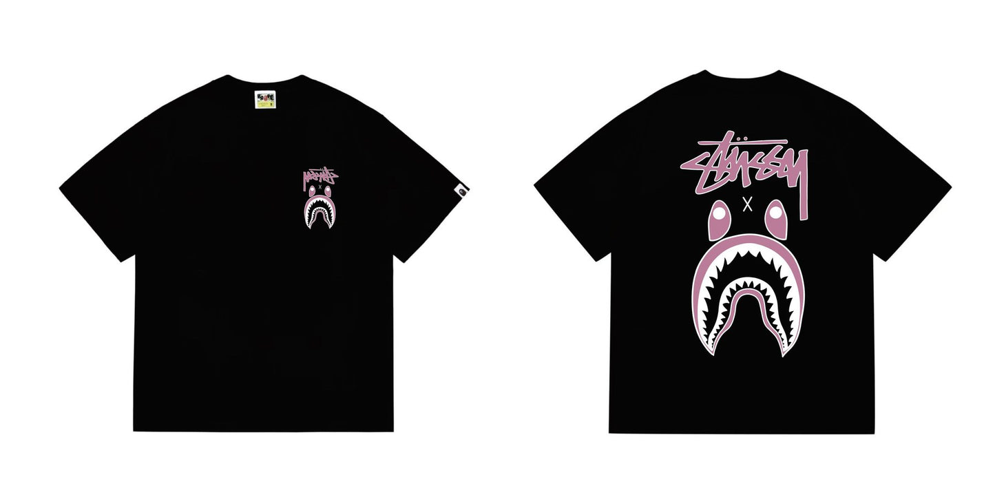 BAPE Contrast Shark Wordmark Graphic T-Shirt — comparison
