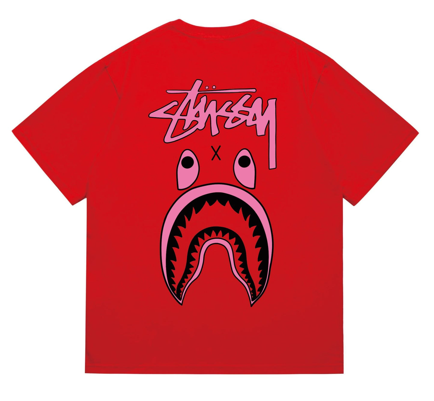 BAPE Contrast Shark Wordmark Graphic T-Shirt — back