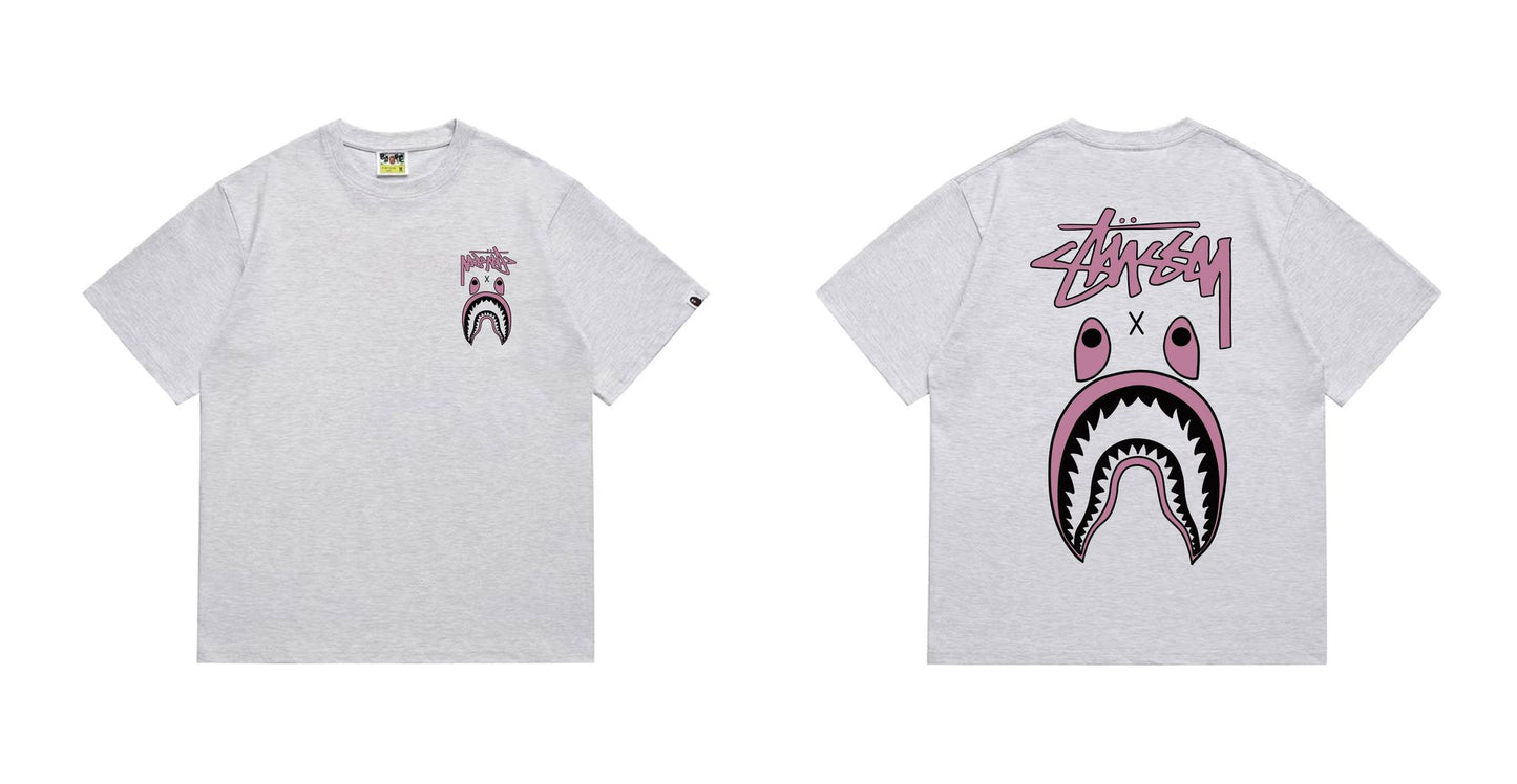 BAPE Contrast Shark Wordmark Graphic T-Shirt — comparison