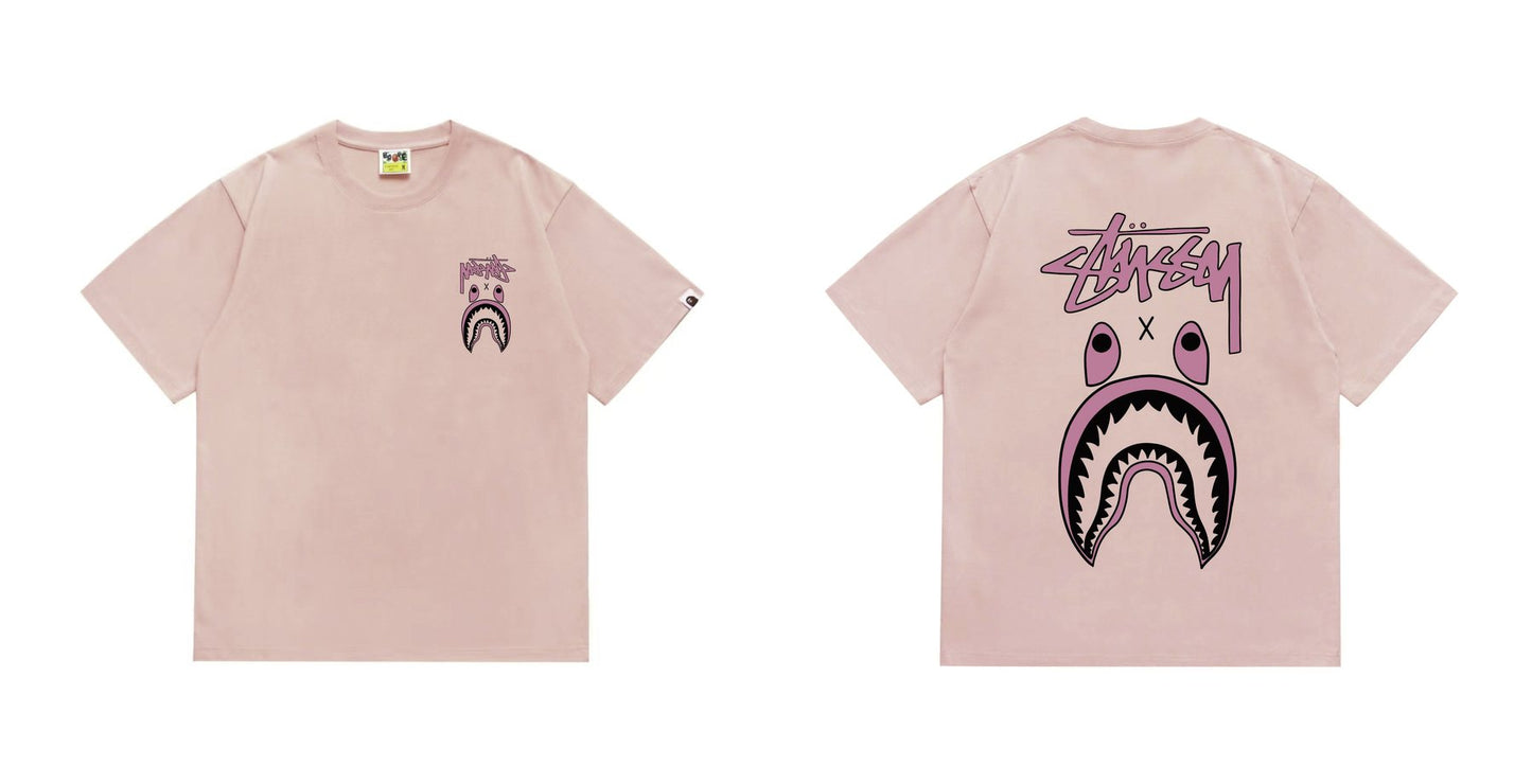 BAPE Contrast Shark Wordmark Graphic T-Shirt — comparison