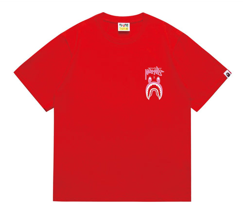 BAPE Tonal Shark Wordmark Graphic T-Shirt — front