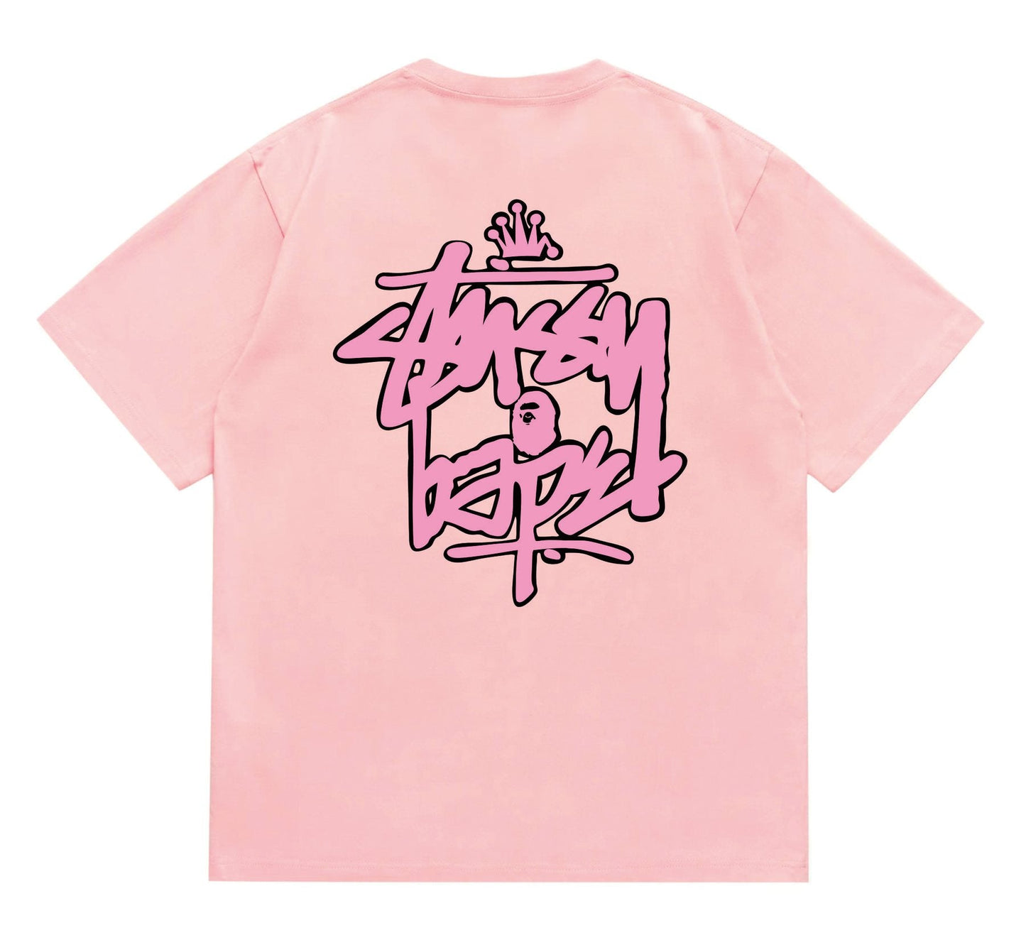 BAPE Crown-Face Graffiti Graphic T-Shirt — back