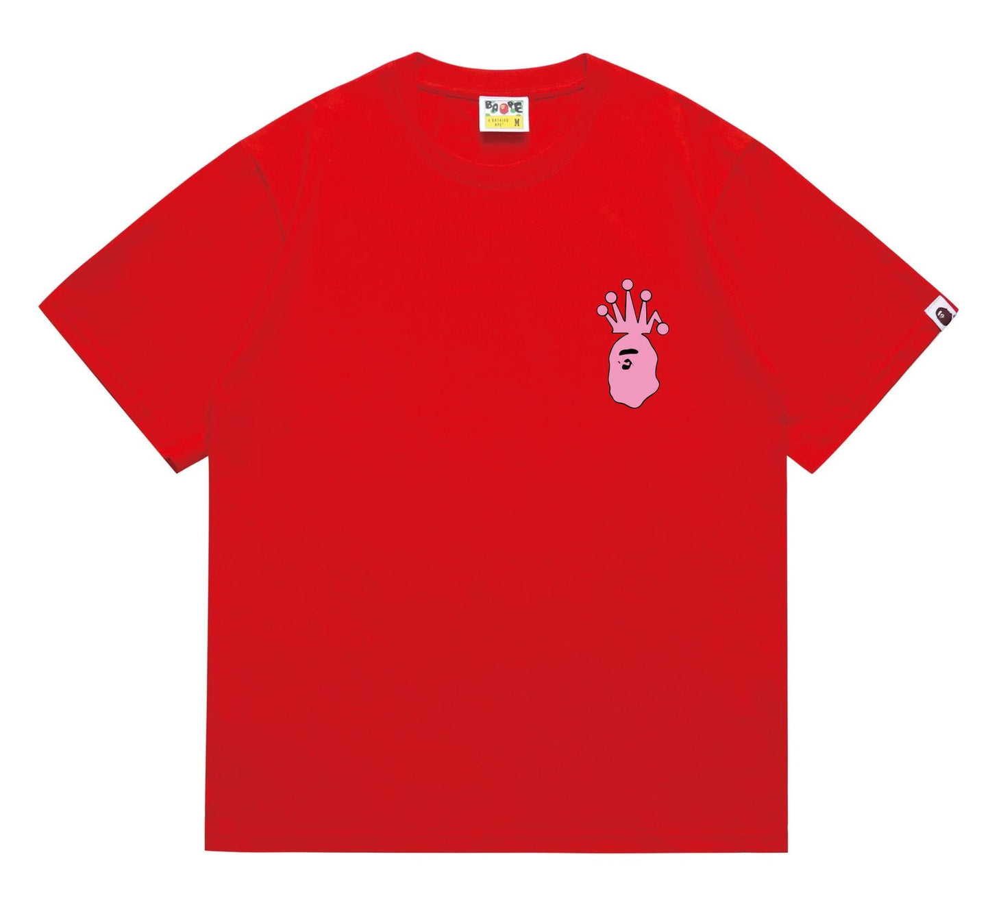 BAPE Crown-Face Graffiti Graphic T-Shirt — front