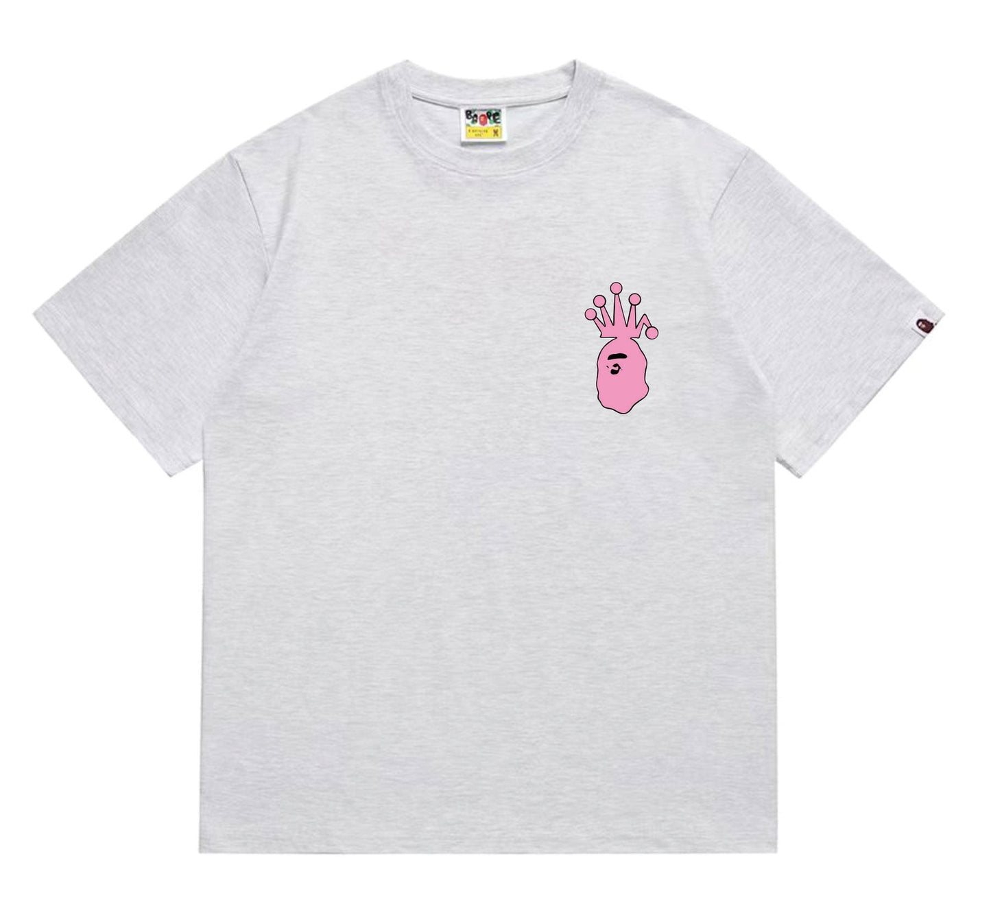 BAPE Crown-Face Graffiti Graphic T-Shirt — front