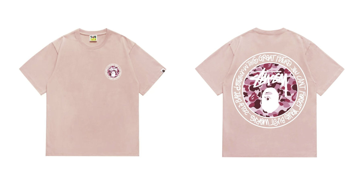 BAPE Light Circular Graphic Short-Sleeve T-Shirt — front