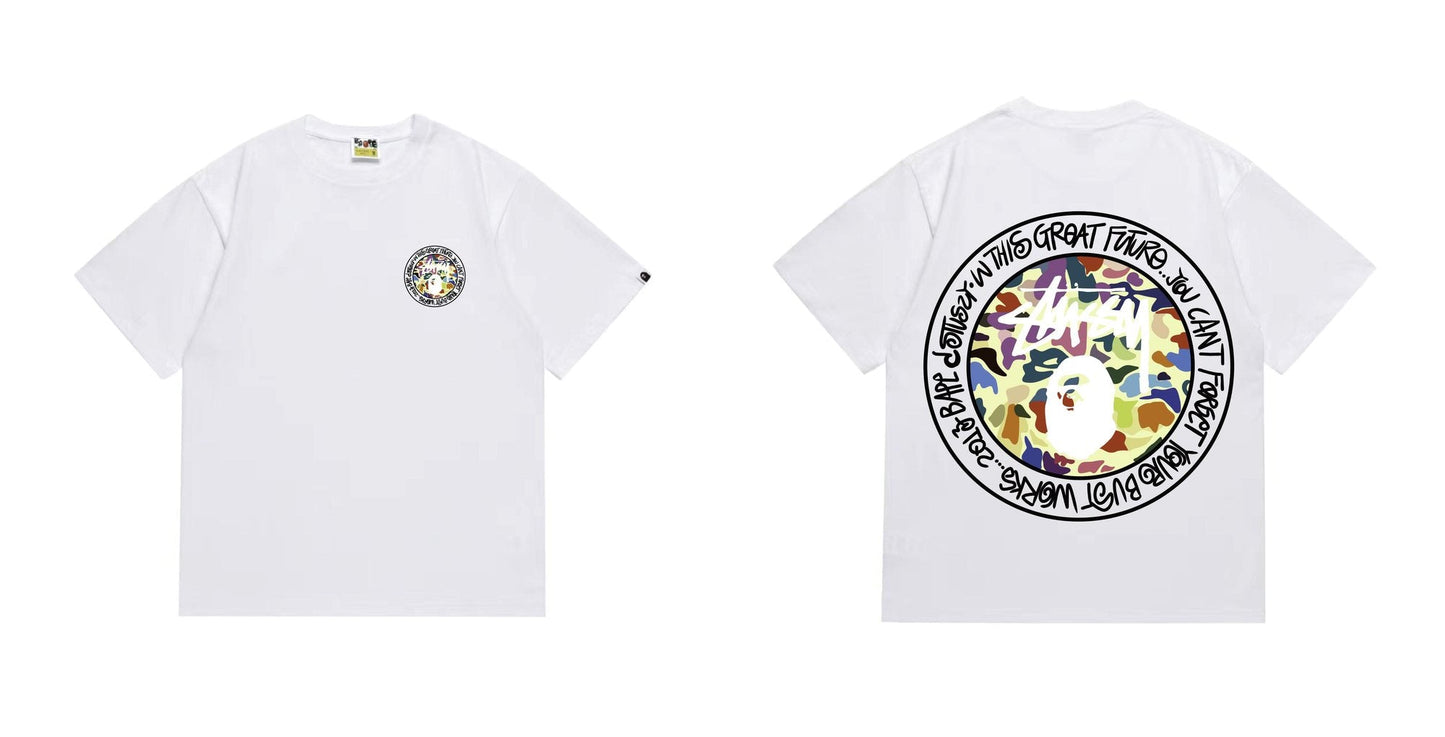 BAPE Circular Ape Graphic T-Shirt — comparison